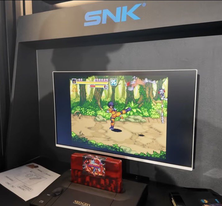 NeoCverA's tweet photo. More games confirmed working on AES+ this time from @NaluaStudio 
Vengeance Hunters and Necro Pop - images courtesy @CreativoenJapon https://t.co/2iHkH0nhwr