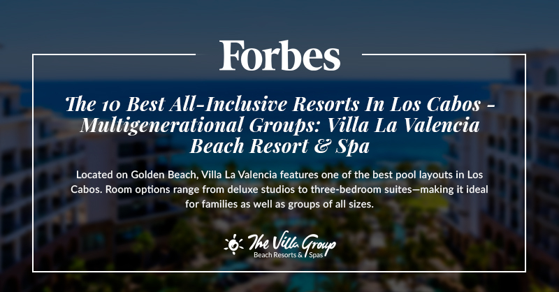 villagroup's tweet photo. We're honored that Forbes Vetted named Villa La Valencia the Best All-Inclusive Resort in Los Cabos for Multigenerational Groups. 

Discover why it stood out, and come experience it for yourself: https://t.co/zK2SkZ7Gh0

#VillaLaValencia #LosCabos https://t.co/Qcd3g8TDiv