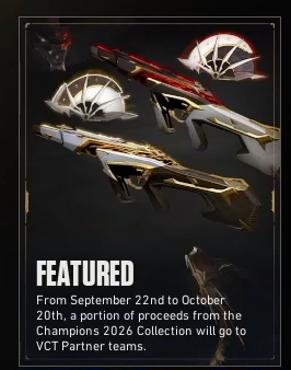 VALORANTLeaksEN's tweet photo. New Bundles // #VALORANT 

• Champions 2026
• Warden Launch
• Galleria 2.0 https://t.co/hQzZ8F178y