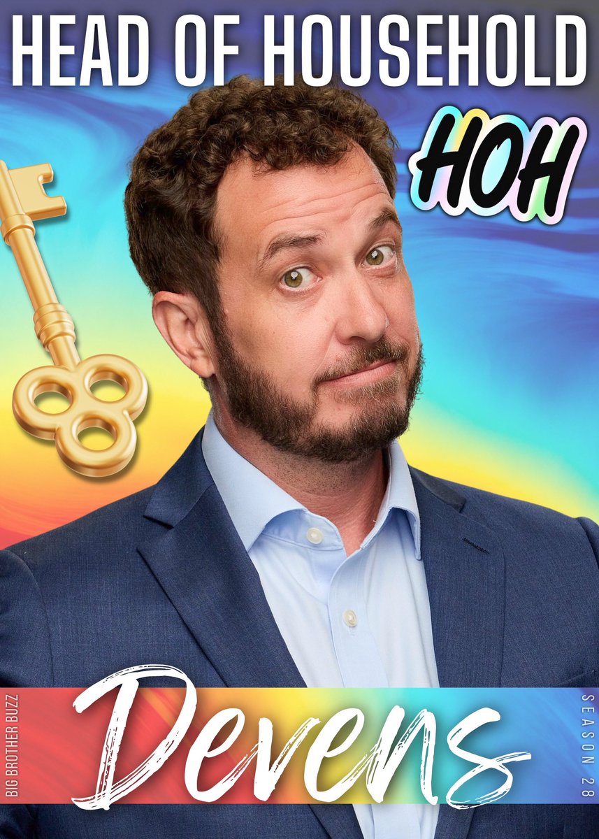 BBigBrotherBuzz's tweet photo. 🚨 DEVENS IS THE NEW HEAD OF HOUSEHOLD! 👑 #BB28 #BigBrother #BigBrotherBuzz https://t.co/pQ7nJhz2ct