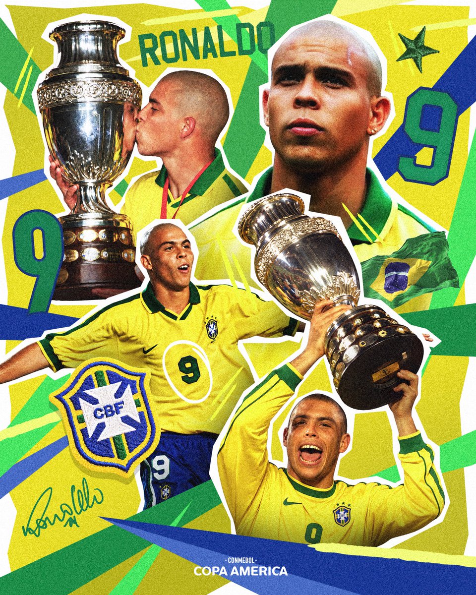 CopaAmerica's tweet photo. Dos veces campeón, dos veces inolvidable. 🏆🇧🇷 https://t.co/rbOY7Wj1ko