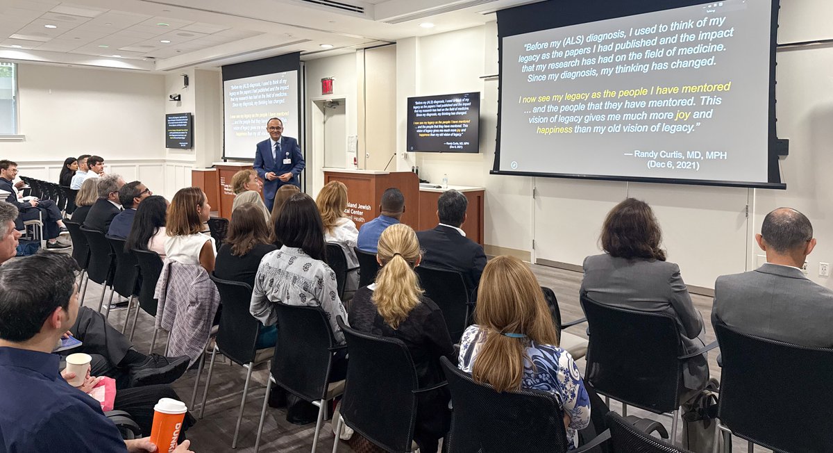 Northwell_Med's tweet photo. What a great morning yesterday at #MedicineGrandRounds! We had a full house for @sanjaysaint's presentation, From Mentee to Mentor to Sponsor – A Lifecycle of Impact. Thank you to Dr. Julie Schwartzman-Morris for the introduction and to everyone who joined us in person! https://t.co/5XvfOeUb4j
