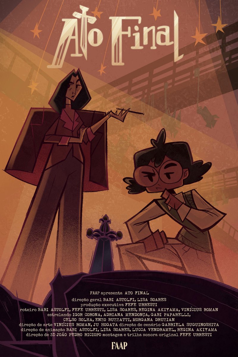 animaIndiebr's tweet photo. 'ATO FINAL', animação whodunnit brasileira de Babi Astolfi (@/babii.art) e Lisa Soares (@/lisasoartes), integra a seleção oficial da 5ª edição do Festival Internacional de Animación AnimAura 🇧🇷

O filme acompanha uma investigação do assassinato de uma famosa atriz.

Saiba mais ⬇️ https://t.co/IGjizCxL7g
