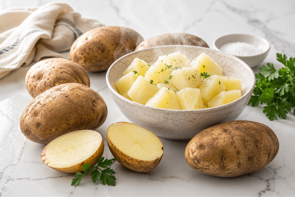NutritionWdog's tweet photo. 🥔 Are you preparing potatoes the wrong way?

Potatoes get a bad rap—but the way you prepare them may make a bigger difference than you think.

Peeling and boiling can reduce certain naturally occurring compounds found in the skin.

So why do I always peel AND boil them?

👉 Read more:
 https://t.co/tT3uanat5h

#HealthyEating #NutritionTips