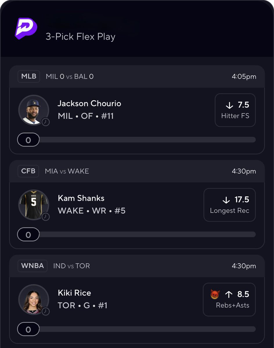 Mr_Robins11's tweet photo. Multi sport flex Friday 💪

3.8x

#Gambling𝕏 #CFB #MLB #WNBA #PrizePicks https://t.co/aQCEeUbOSM