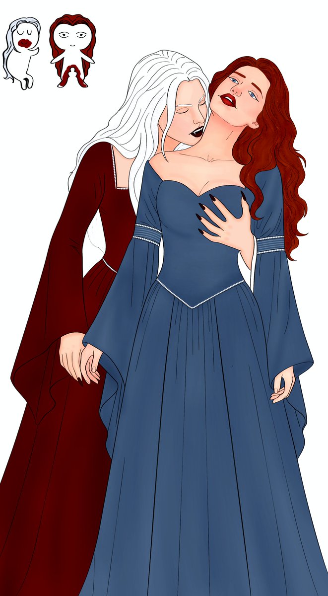 Millywlily's tweet photo. 1Daenerys Targaryen x Sansa Stark #asoiaf https://t.co/WCpT4xxoEx