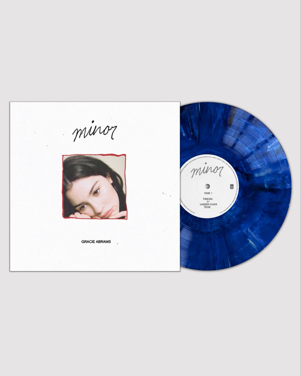 vertigovinylga's tweet photo. VV x Gracie

REPOST AND FOLLOW TO ENTER GIVEAWAY FOR FREE COPY

“Minor” by Gracie Abrams

Pressed on “Blue Converse” marble vinyl LP, this release is limited to 3,000 copies. Once it sells out, it will not be restocked.

https://t.co/6lk8oX4wVY https://t.co/cZ7ZHFNRkC