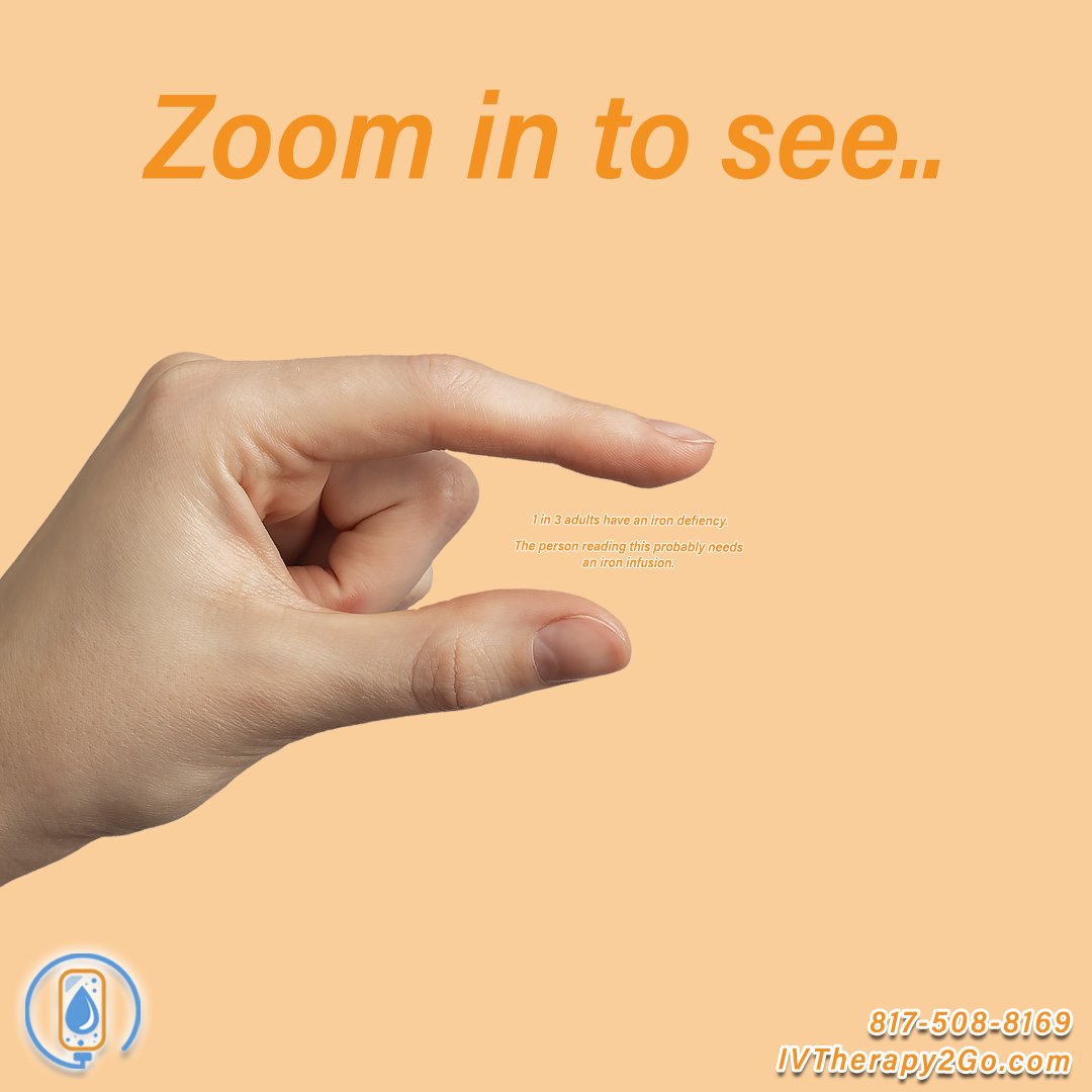IVTherapy2go's tweet photo. See that tiny space? That may be how much energy #lowiron left you with🤏

#IVTherapy2Go provides mobile #Venofer #ironinfusion after required lab review

Learn more: https://t.co/cbxPORiVcr

#IVTherapy #MobileIV #IVNearMe #IronInfusionNearMe #IronDeficiency #ivtherapynearme https://t.co/mHWSy0gut2