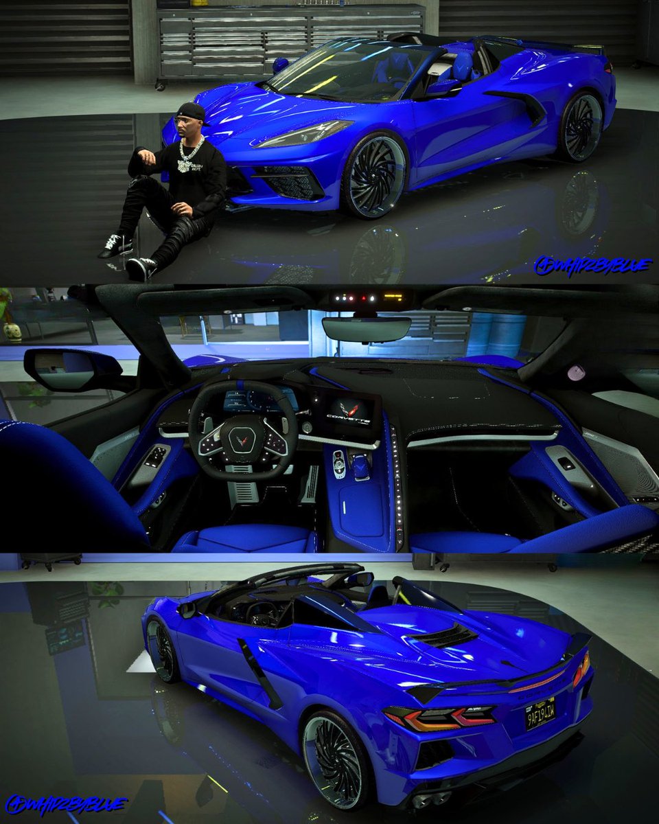 KingBlue_616's tweet photo. Friday night shenanigans 🔵✨

#WhipzByBlue #CorvetteC8
#CustomCars #FiveM #GTA5 https://t.co/84vJSrW0TQ