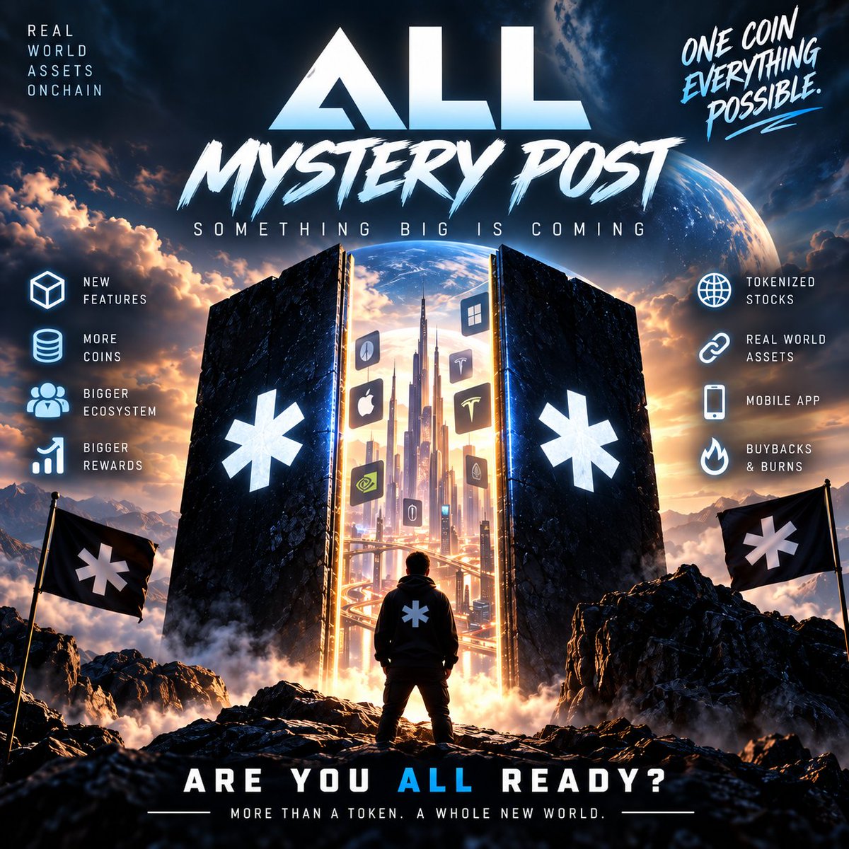 ThexMarketMaker's tweet photo. Are you $ALL ready? 👀
They dropped the question… but gave us zero clues.
So what do you think is coming?
And better yet — what do you WANT it to be? 👀
Drop your guesses below. ⬇️
@allonsolanaa https://t.co/WrRrAMe3iW