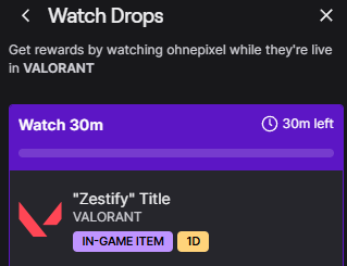 VALORANTLeaksEN's tweet photo. NEW TWITCH DROP! // #VALORANT 

• "Zestify" Title

🔗: https://t.co/HevPZecN58 https://t.co/GAhitdyzjy