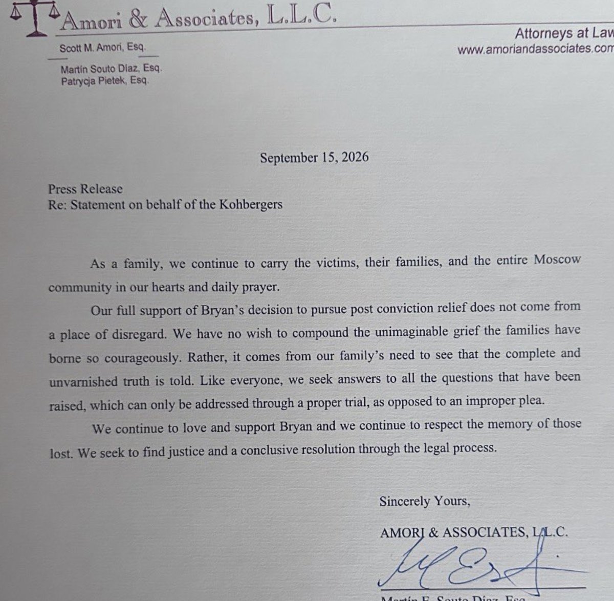 CoffindafferFBI's tweet photo. Idaho 4

No surprise that Bryan Kohberger's family of behind his decision to go after Ann Taylor so he can get a new trial. 

It won't work...

P.S.  They weren't "Lost". They were murdered.

#BryanKohberger 
#Idaho https://t.co/3B6aYXf6si