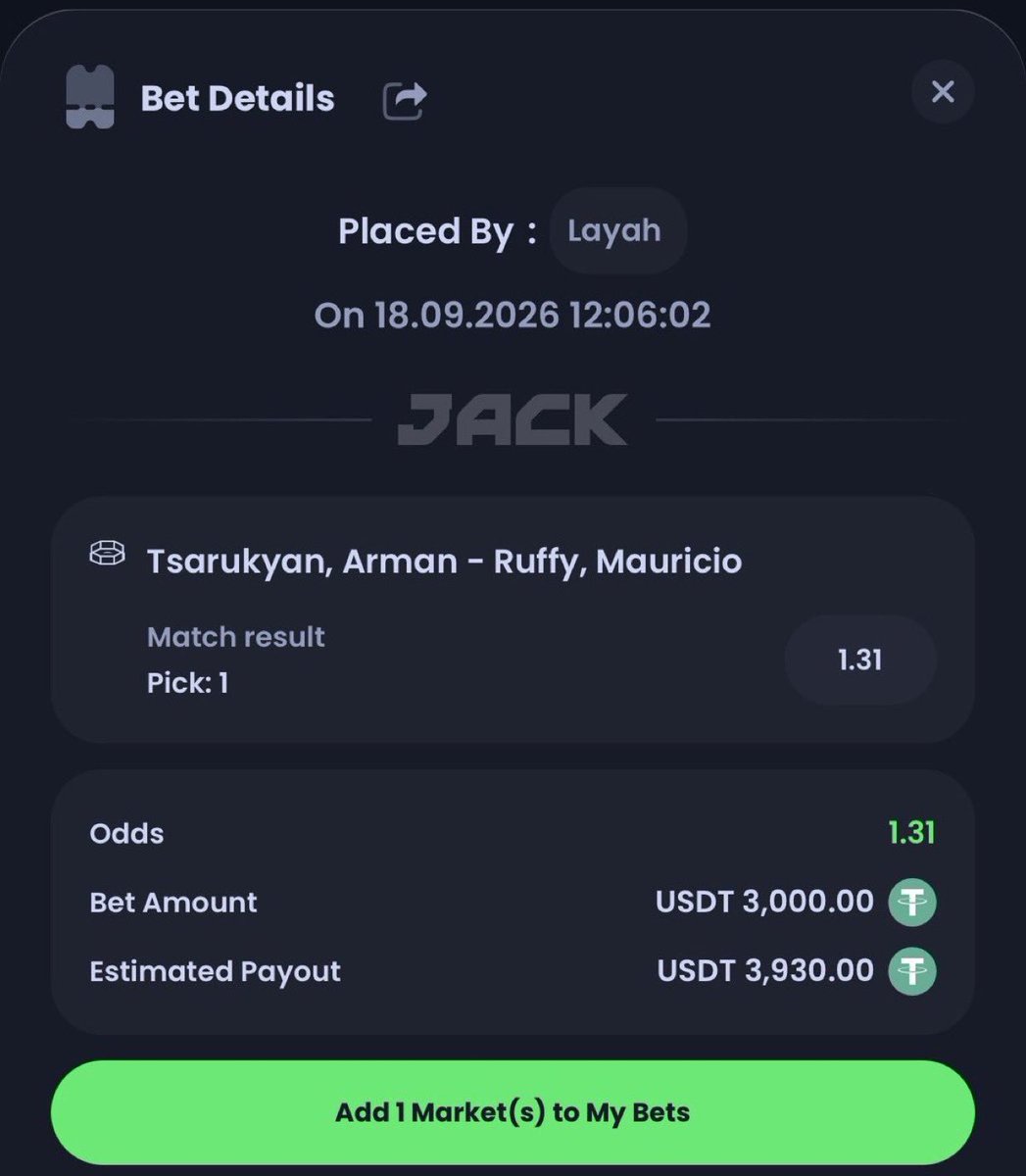 backsuops's tweet photo. Just placed a 3k bet on Arman Tsarukyan winning tomorrows UFC match using 

Am I crazy? https://t.co/0LPfZd2fJH
