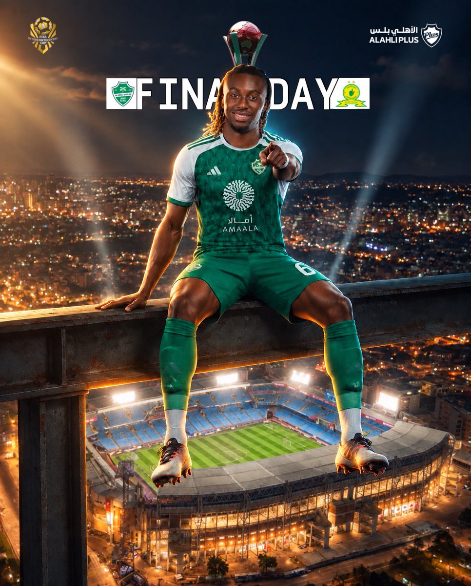 ALAHLI_PLUS's tweet photo. يوم النهائي العالمي .. اتركوا الانتماء وشجعوا ممثل الوطن ✊💚.. https://t.co/g2lRPbJt7R