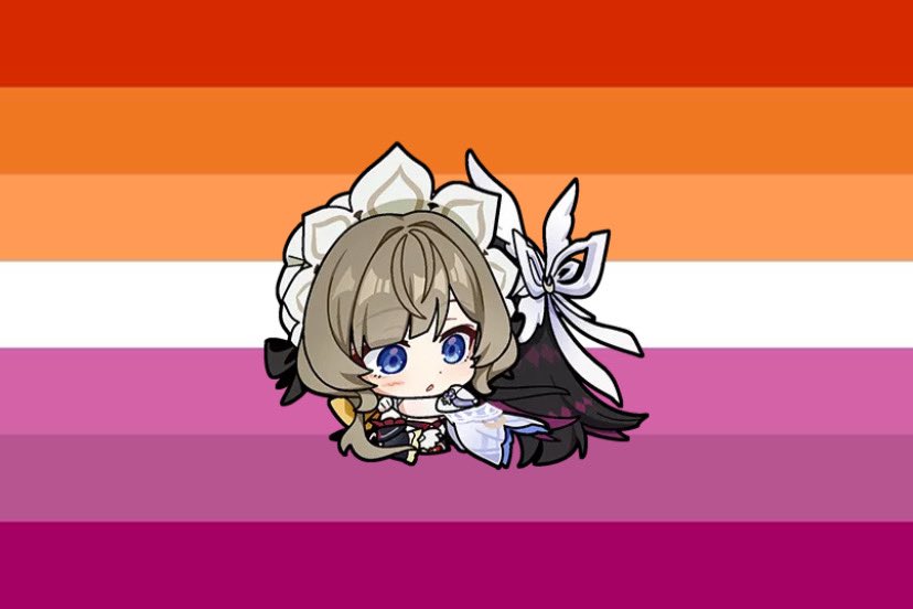FURILAl's tweet photo. lesbian flag for lesbians who like sandbina (me) https://t.co/sMLjKmbWrS
