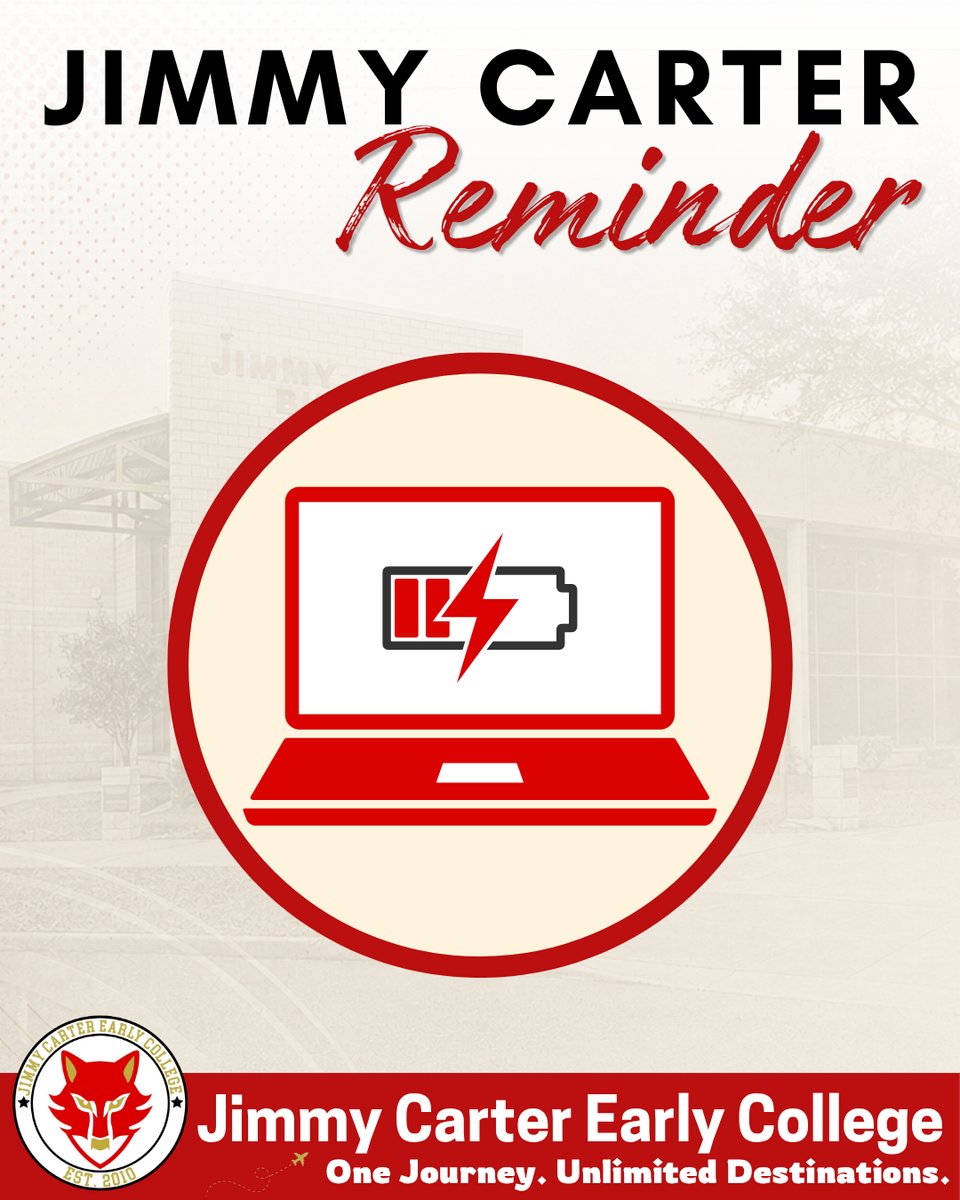 JCECHSRedWolves's tweet photo. Reminder https://t.co/9u0D7jA15L via @ParentSquare https://t.co/Rzi3RDy3js