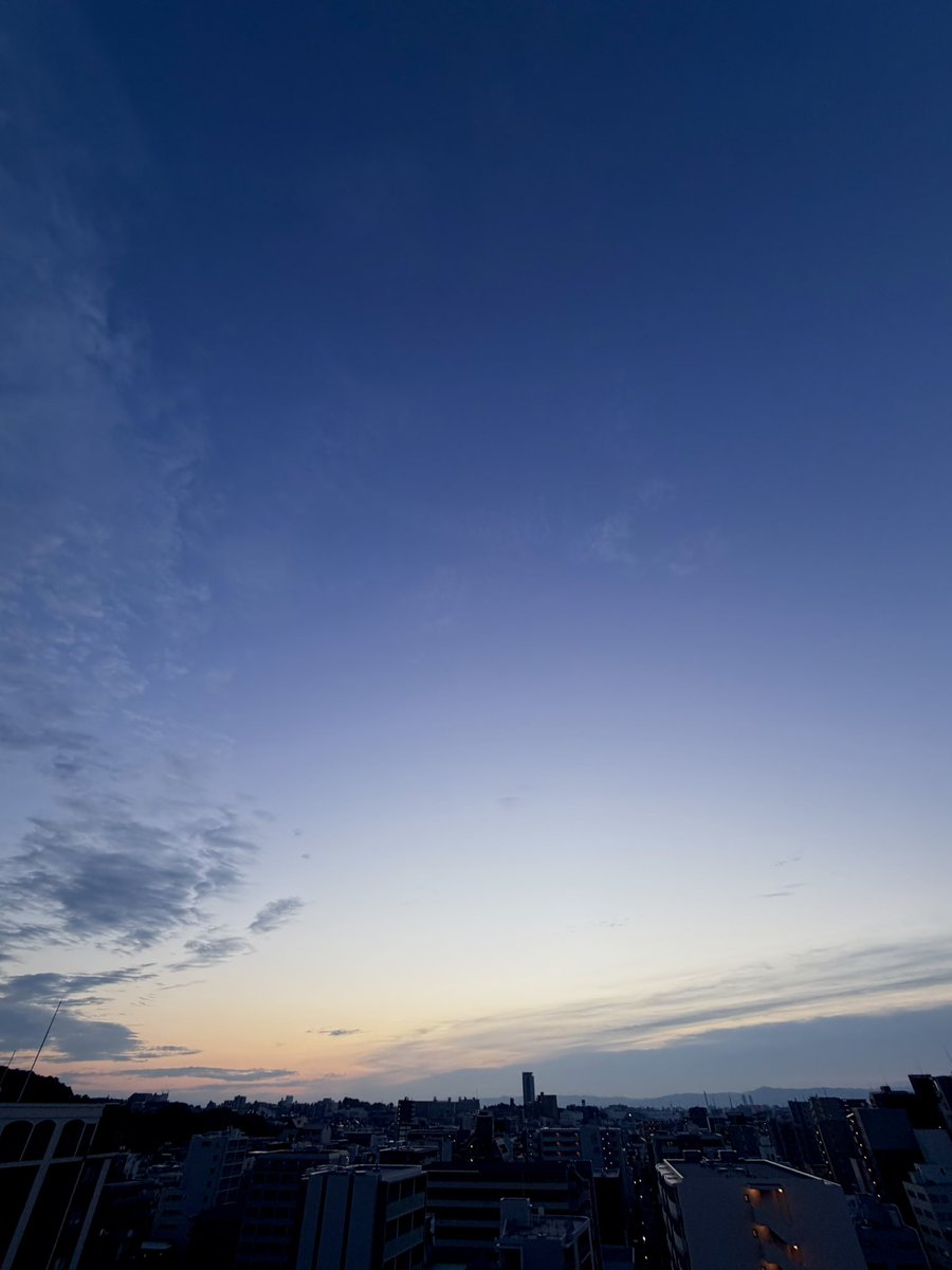 Otome_Power's tweet photo. ９月１９日土曜日　おはようございます♪

０５時３５分  ぐんぐん伸び上がる空が美しい朝。

本日の近畿地方は、朝は日差しがありますが、昼以降はおおむね曇りとなります。
🌤️⇒☁️⇒☁️

〈かしましや 木立の中 稲雀〉茂木とみ https://t.co/jufg2fyaCd