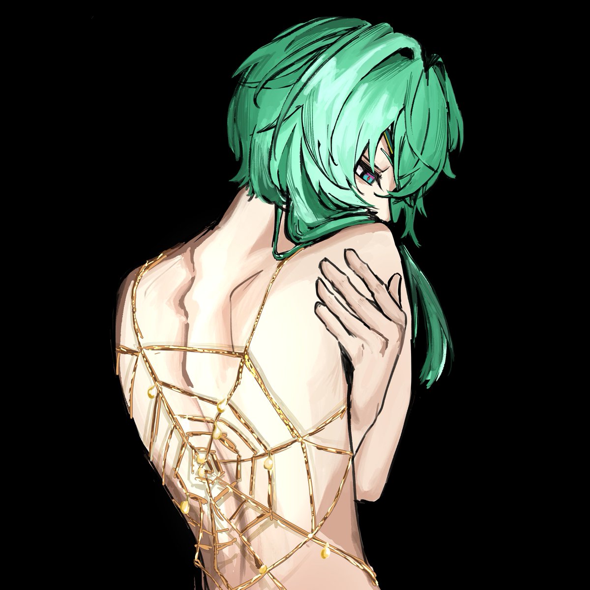 Gyo__31's tweet photo. repost I forgot to render the eyebrows #anaxa #amphoreus #hsr https://t.co/EgtgHUViz3