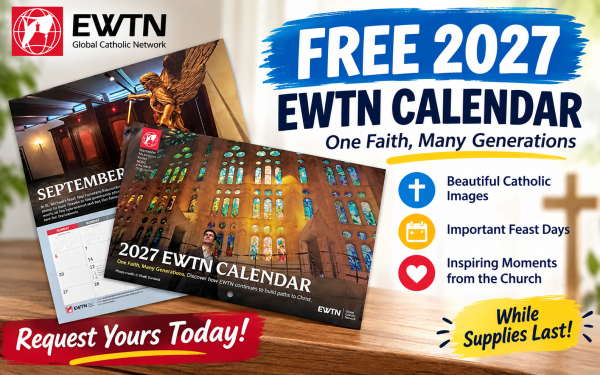 FreebieDepot's tweet photo. FREE 2027 EWTN Wall Calendar – Request Yours While Supplies Last! https://t.co/FqilW3YIb7 #FREE2027Calendar #FreeCalendar #FreeWallCalendar #EWTN #EWTNCalendar #CatholicCalendar #FreeCatholicCalendar #CatholicFreebies #ChristianFreebies #FaithFreebies #CatholicFaith #CatholicLife https://t.co/8duADMZj8E