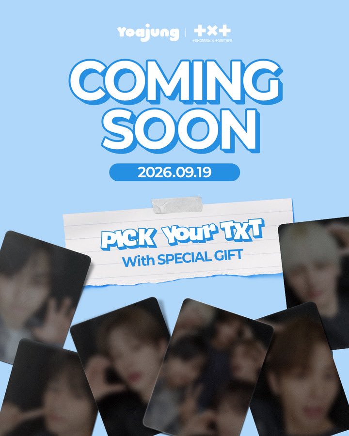 MOAbuhayAcademy's tweet photo. 🍓 TODAY IS YOAJUNG DAY! 🍓

Order any TXT PICK combo and get an exclusive mini photocard! The promo starts later at their Grand Opening, 4PM PHT, so make sure to drop by and grab yours! 👀💙

And that’s not all! Yoajung PH also prepared special cupsleeves for MOAs, available in limited quantities only 😉

See you there, MOAs! 🩵
#MOAjungPH