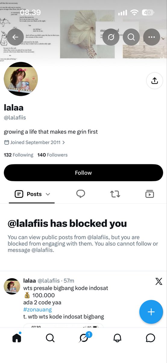iceprince_sbae's tweet photo. jangan beli kode indosat buat bigbang di kakak @lalafiis ini ya kawann, ini aku kena scam di akun lain, smg kamu gak tenang ya kak, 100k doang sebutuh itu ya hehe https://t.co/nCSDgcT3hV
