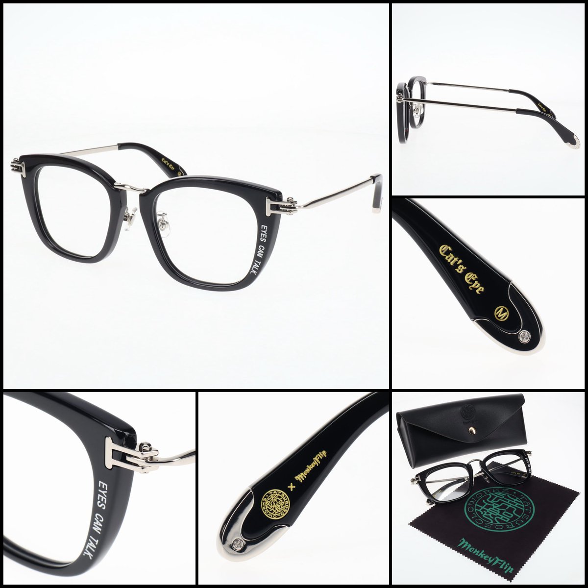 MonkeyFlipHS's tweet photo. 本日より店頭・通販にて
販売開始です！！！

【逹瑯 × MonkeyFlip】
第二弾コラボ｢Cat’s Eye｣

M/Lサイズ展開
本体価格:22,000円(税込)

↓通販はこちら↓
https://t.co/jiyr2aPdrV

#逹瑯 #MonkeyFlip #メガネ https://t.co/679qxAq6GB