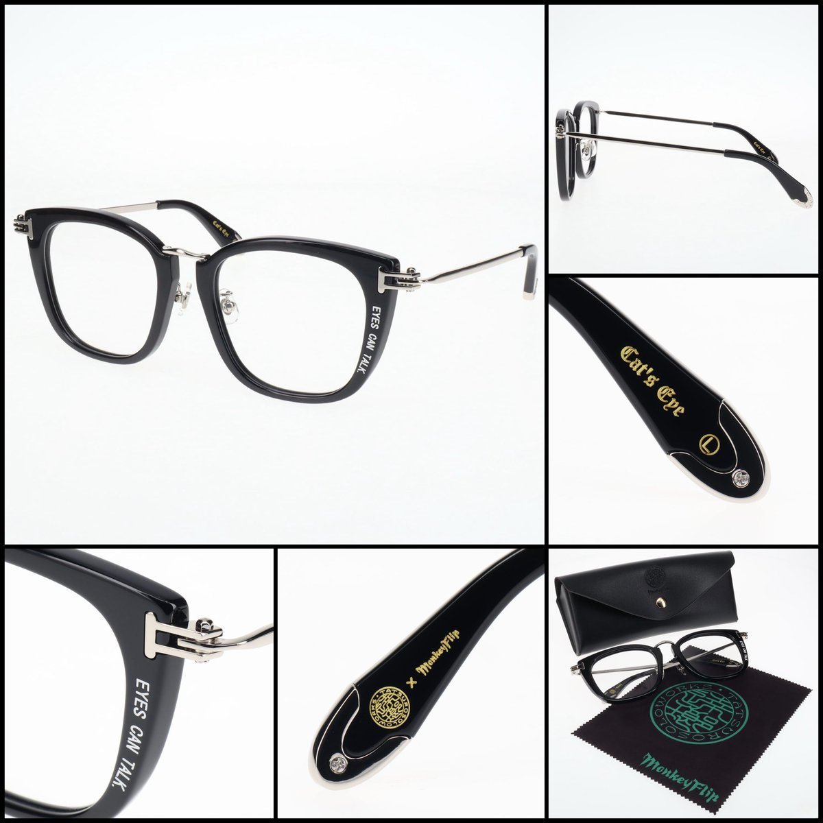 MonkeyFlipHS's tweet photo. 本日より店頭・通販にて
販売開始です！！！

【逹瑯 × MonkeyFlip】
第二弾コラボ｢Cat’s Eye｣

M/Lサイズ展開
本体価格:22,000円(税込)

↓通販はこちら↓
https://t.co/jiyr2aPdrV

#逹瑯 #MonkeyFlip #メガネ https://t.co/679qxAq6GB