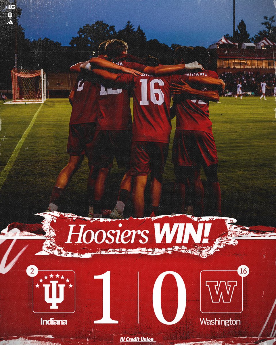 IndianaMSOC's tweet photo. HOOSIER VICTORY! 👏 https://t.co/HlZ1HVgTdD
