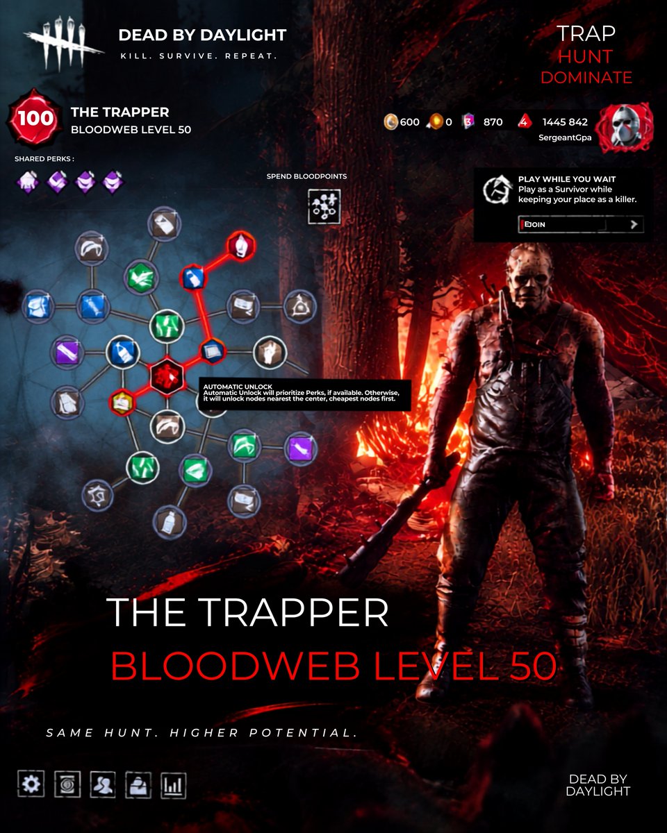 greer5208's tweet photo. Hook:
The Trapper Grind Never Stops. π©Έ
Bloodweb Level 50 still hunting, still improving.
Every match is another step forward.
Watch the grind on Kick π
https://t.co/l7wJa6yAum
@KICK @KickCommunity
Trapper mains, what level are you grinding toward? π
#TrapperMain #BloodwebGrind #KillerGaming