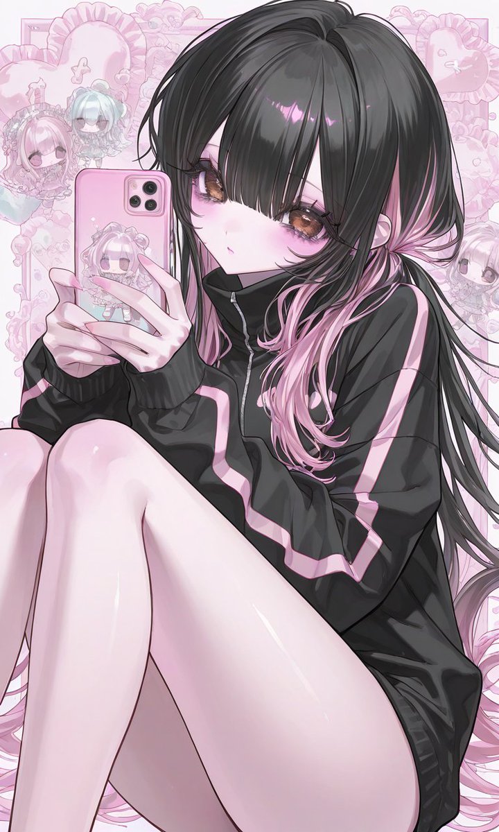u_1ox_u's tweet photo. うちのこほんとは黒髪onlyなのに
たまにピンクのメッシュ入るꕀ🎀🩷 https://t.co/lNbASvJPmG