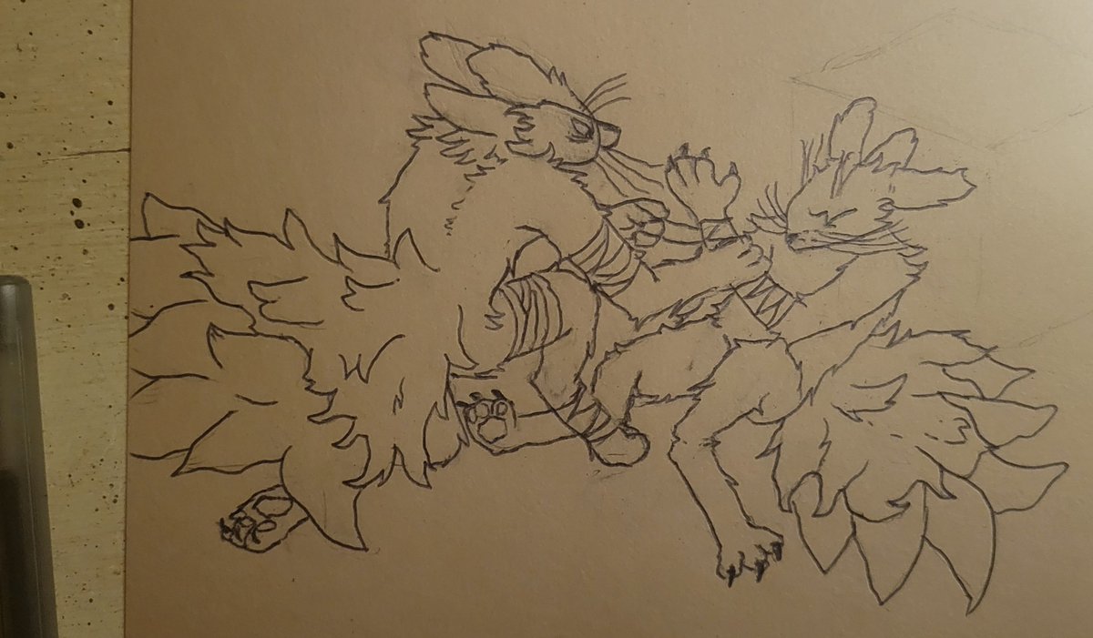 Eaglist1's tweet photo. Raw sketch.

#casualtiesunknown #scavprototype #expie #sawian #art #fanart #furry #furryart #traditionalart https://t.co/sYN6gK7k7d