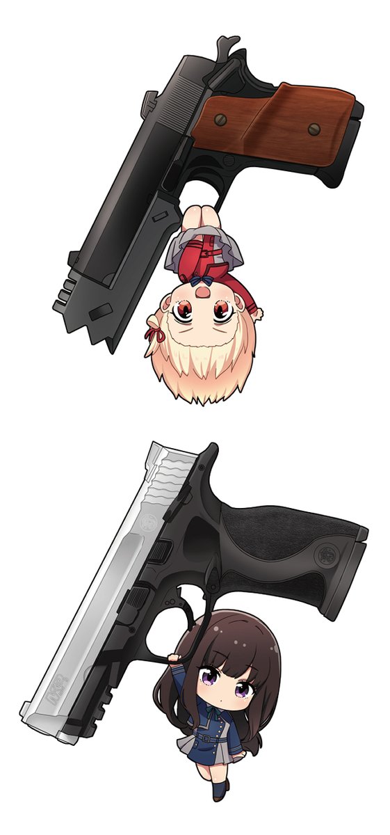 akanacos710's tweet photo. たきなの銃発売で思い出して頂いたイラストが懐かしかったので、割と最近個人で描いたちびキャラをいくつかピックアップしてみた！
※NIKKE1枚目はさしみちゃんとの企画用✨

本業で年100体以上ちびキャラ描いてるちびキャラ職人です🥳(版権系は実績公開できないのが辛い🤣)色んなテイストいけますゾ！ https://t.co/PWe5svMYIu