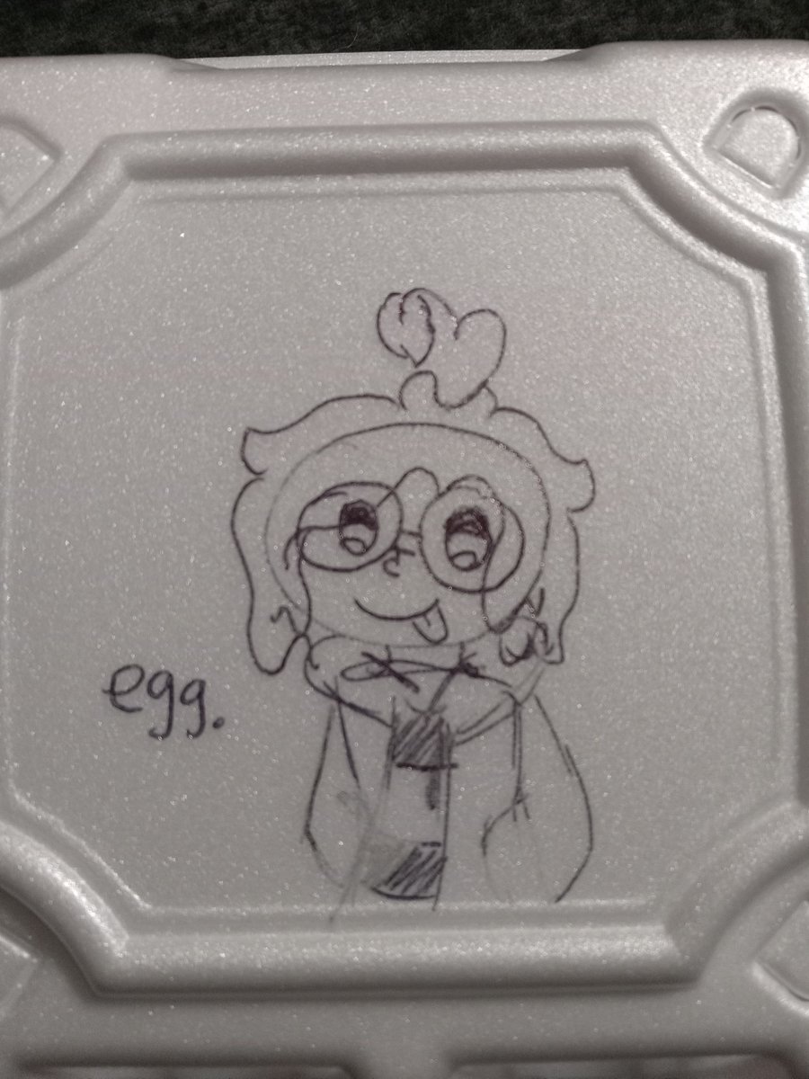 wbwroom's tweet photo. Couldn't figure out what to draw on Rolly's stream so he became pose practice. also drew him on my takeout box, but the ink smeared and wouldn't stick sometimes lol TwT
#Rollyegg #fanart https://t.co/VeGjHzLbEQ