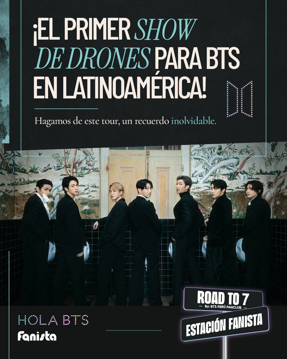bts_peru1's tweet photo. UN SHOW DE DRONES PARA BTS EN PERÚ 🇵🇪🙌
Fanista se une a ROAD TO 7 y nos pone este SÚPER RETO!

🚨 ¡25 MIL LIKES = UN SHOW DE DRONES PARA BTS! 

Solo tienes que registrarte en el link  y darle like a la campaña. ¡Cada apoyo cuenta!
➡️ DEJA TU LIKE AQUÍ: https://t.co/PYVLwKpDmu

➡️ Mira el video para ver el tutorial de 2 simples pasos

Si alcanzamos los 25 mil likes en esta campaña, @fanista_latam hará posible un espectáculo de drones para darle la bienvenida a BTS al Perú. 🇵🇪✨

¡Necesitamos del apoyo de cada ARMY, dentro y fuera del país, que quiere ser parte de esta gran bienvenida!

LET’S GET IT, ARMY. ¡HAGAMOS QUE SU BIENVENIDA SEA INOLVIDABLE! 👏

#RoadTo7 #LimaTheCity #BTSDroneShow #btsperu #armyperu
