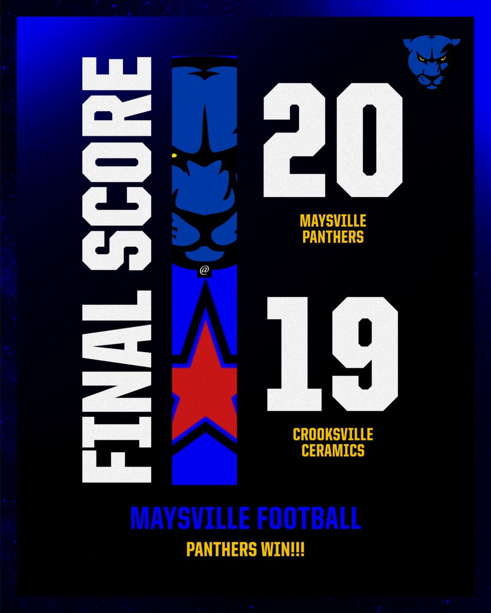 fballpanthers's tweet photo. Panthers travel to Crooksville and come back with a hard-fought win! #HERO #MaysvilleFootball https://t.co/jAu0ktAngy