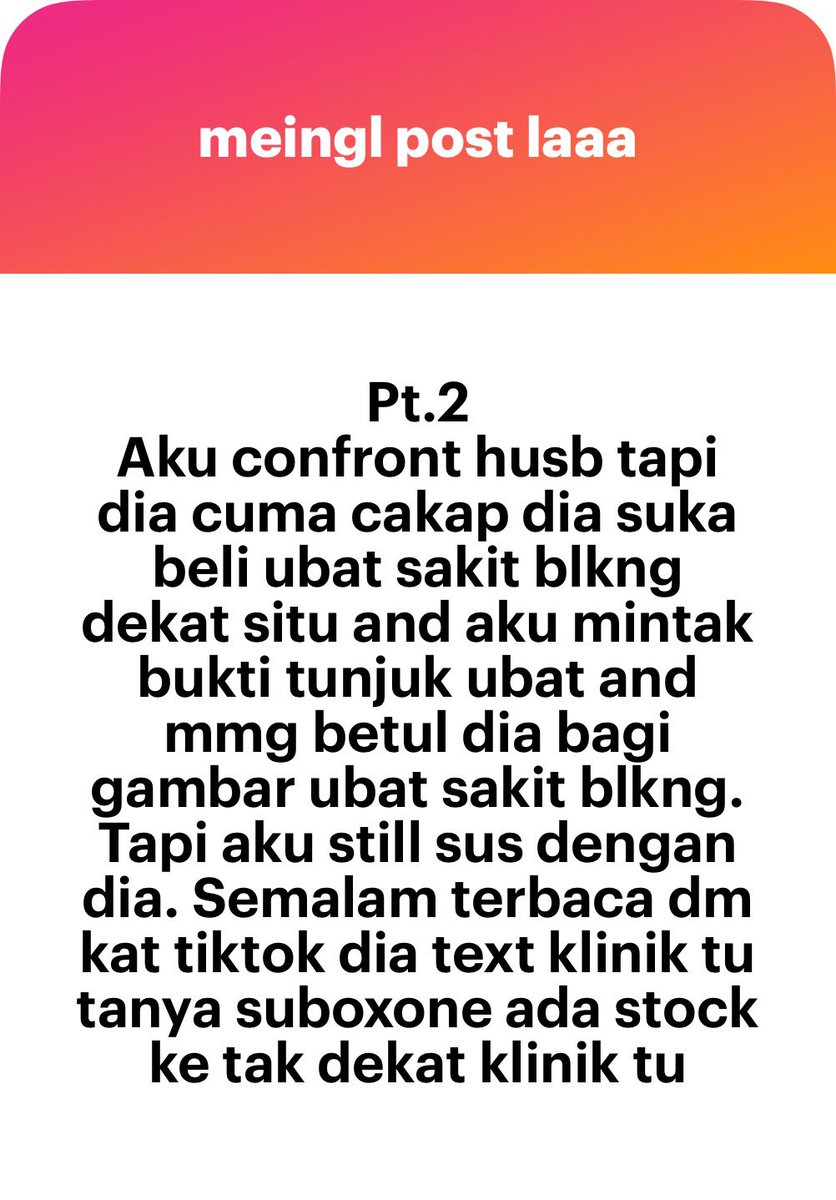 meinmokhtar's tweet photo. Ada yang tau? Tapi dia ada ikhtiar berubah kan. Support jela sis. https://t.co/xOdnsKycLf