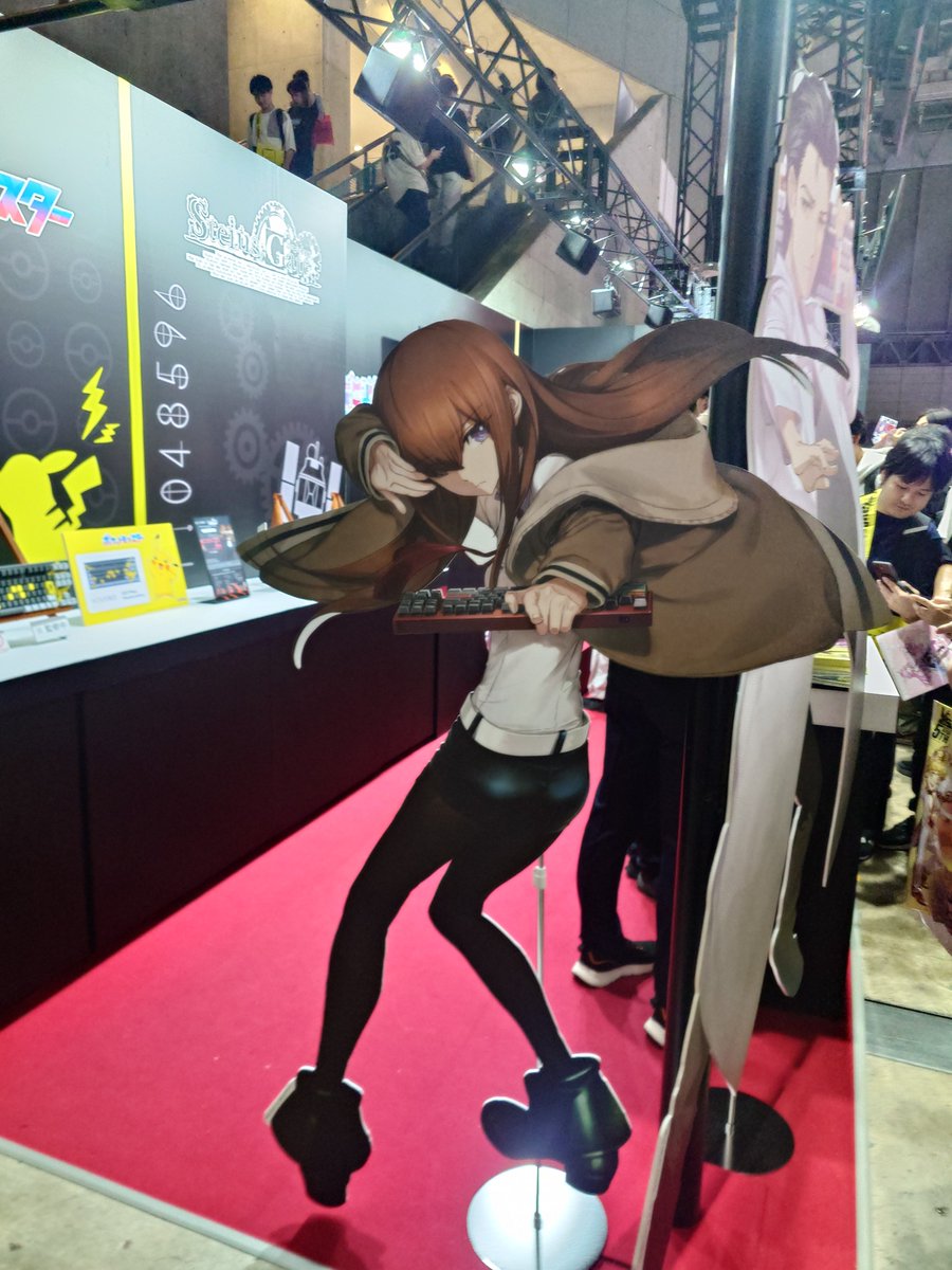 TsuKSKK's tweet photo. #シュタゲリブート #REALFORCE #TGS2026 https://t.co/fJrMr562Fq