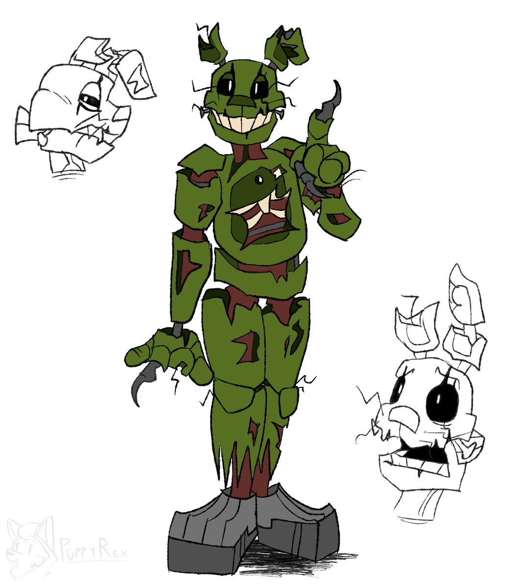_PuppyRex_'s tweet photo. rotten old man concept (idk if I’ll tweak the design or not)

#FNAF #fnaf3 #FNAFFanart #Springtrap https://t.co/CKTJ83J4Gp