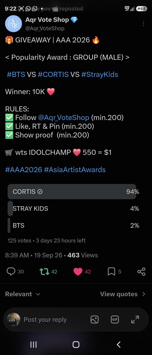 nuciot5's tweet photo. @Aqr_VoteShop #CORTIS https://t.co/D4ZnUIT6F3