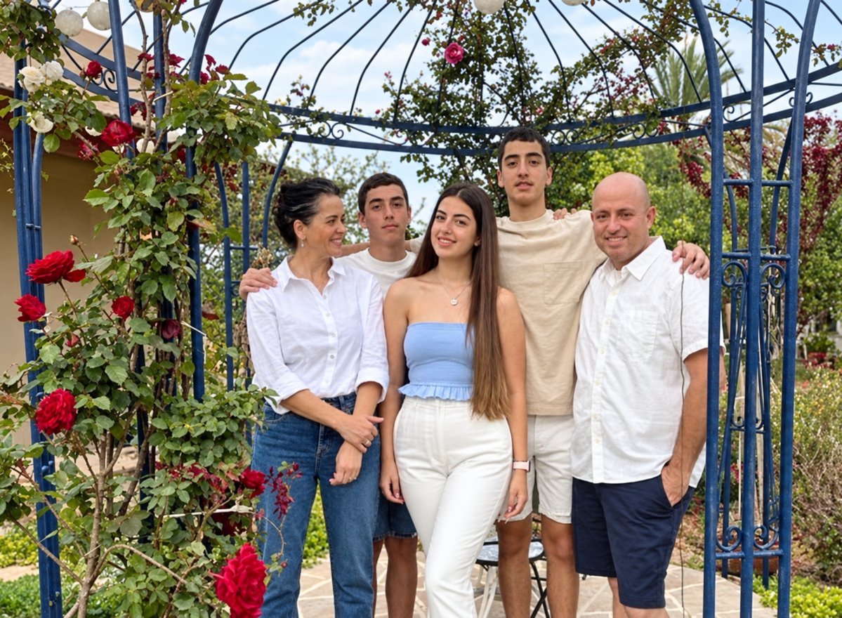 NoaMagid's tweet photo. I want to tell you about the Kutz family.

Aviv, 53, Livnat, 49, and their children Rotem, 18, Yonatan, 16, and Yiftach, 14, lived in Kibbutz Kfar Aza.

Every year, Aviv organized a kite festival near the Gaza border, sending kites toward Gaza as a message of peace. The festival was supposed to take place on October 7.

Instead, Gaza terrorists entered their home and murdered the entire family.

For days, no one knew what had happened to them. Then they were found together on a bed, all five embracing, with Aviv wrapped around his family in one final attempt to protect them.

I took these photos at their home in Kibbutz Kfar Aza after the massacre - a haunting testament to their absence.