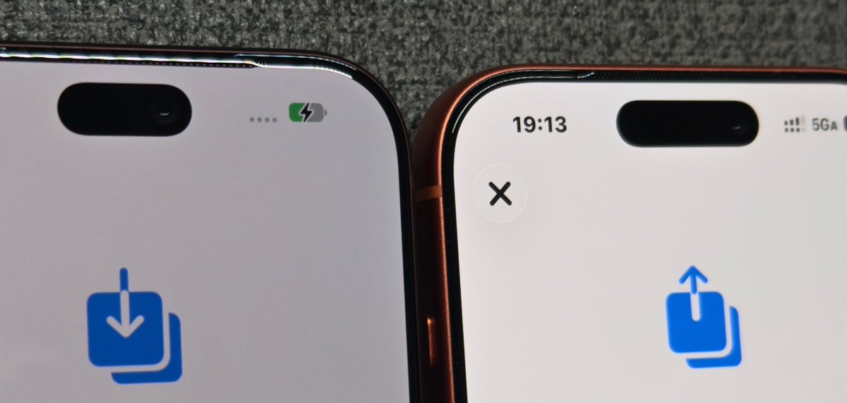 sunnny1583's tweet photo. iPhone 18 Pro vs iPhone 17 Pro bezel comparison…

The difference is barely noticeable, but the 18 Pro does have slightly thinner bezels.

Can you even tell the difference? 🙄 https://t.co/z6veWD7zrx