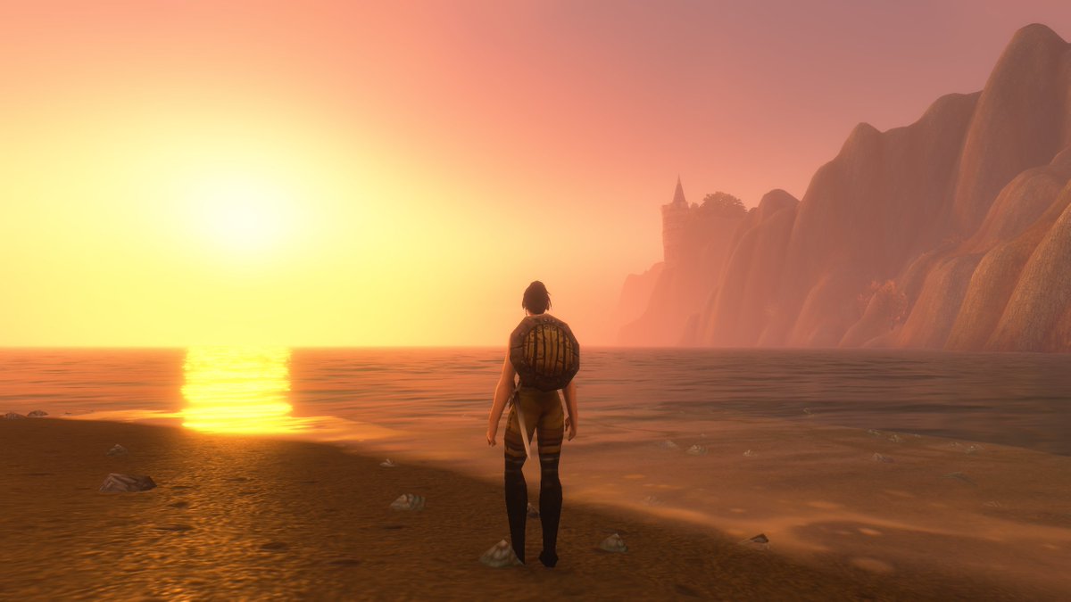 ellectrey's tweet photo. exploring as the sun sets in wow: forever https://t.co/4Al1D2MWZh