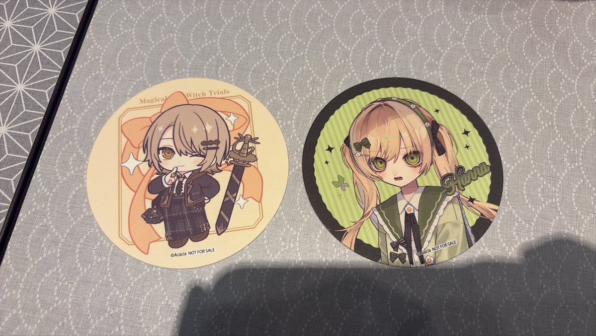 akane_214's tweet photo. 魔法少女ノ魔女裁判 まのさば 交換
ポップアップストア

譲  コースター  レイア ハンナ

求  コースター  ヒロ シェリー エマ アリサ

ヒロとアリサ優先でお願いします！

現地 フードコートにおります。 https://t.co/pjlNHEbglh