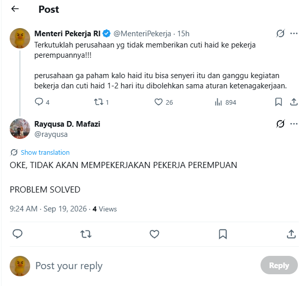 MenteriPekerja's tweet photo. masih gue liatin lu rayqusa https://t.co/KUguuW0yDL