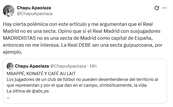 MisterRelato's tweet photo. La prueba del algodón que nunca falla. https://t.co/911loHpwkV