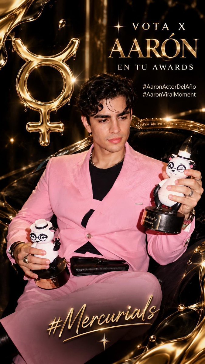 Soysol00's tweet photo. VOTA X AARON EN TU AWARDS 
#AaronActorDelAño #AaronViralMoment
#Mercurials https://t.co/h0GlIJxXGl