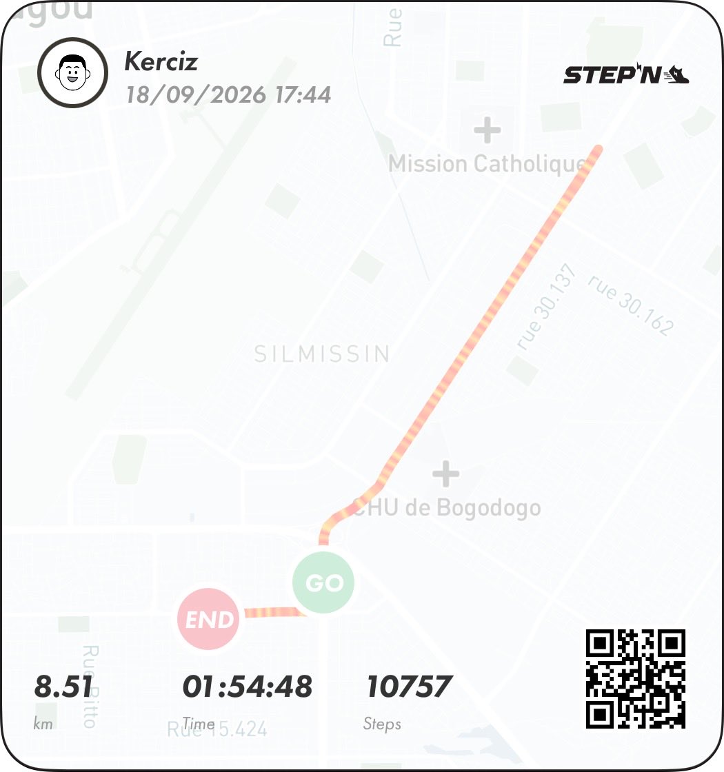 erickzongo's tweet photo. #STEPNEMBER5

Day NINETEEN (week3) 
 @Stepnofficial @STEPNeur @CioSilv @KleberSTEPN @TatsianaSTEPN @STEP_iN_CRYPTO https://t.co/eoOHrGNres