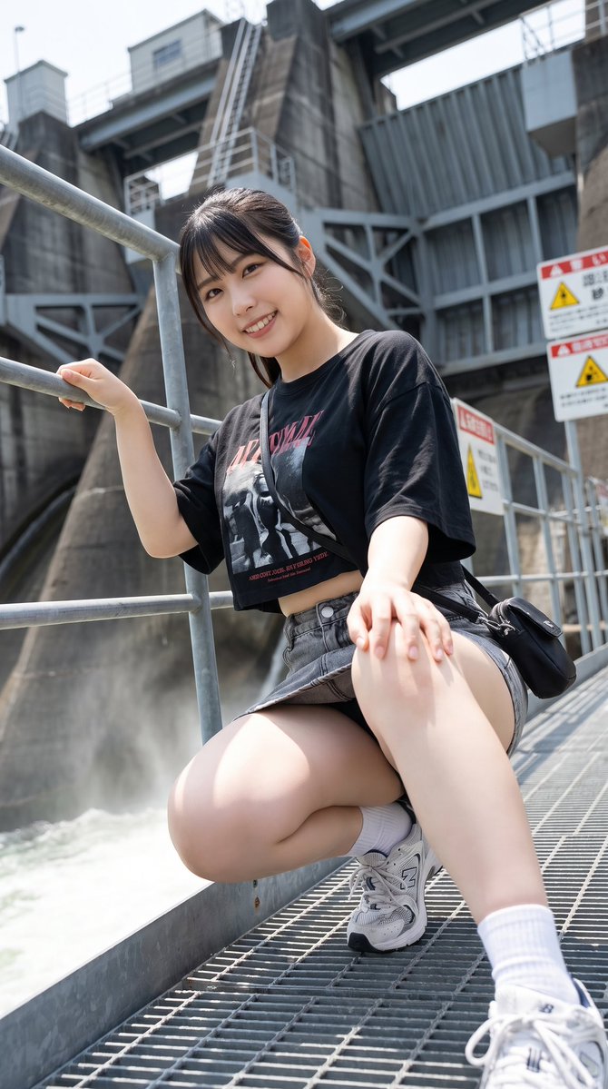 114ngzJvo's tweet photo. ダムの全景を収めるためにかがんでます https://t.co/plJeAFSHNP
