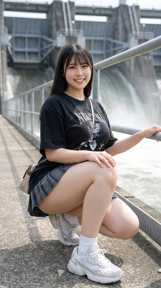 114ngzJvo's tweet photo. ダムの全景を収めるためにかがんでます https://t.co/plJeAFSHNP