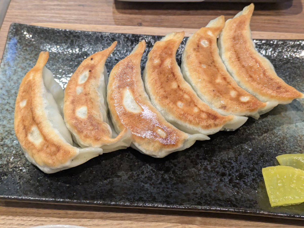 pisyurann's tweet photo. 鹿児島本線宇土駅
口福餃子
大きくて餡がぎっしり入ったボリューム満点の餃子🥟
しかも定食で６００円という破格♪
美味い！！
いいお店♪♪
#宇土駅　#鹿児島本線　#餃子　#熊本県 https://t.co/89DUu7M0OY